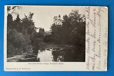 1906 Washburn Maine Postcard View FROM Stratton Bridge picture