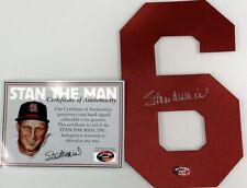 Stan Musial HOF St Louis Cardinals Signed Jersey Number 6 AUTO COA picture