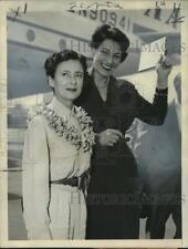 1954 Press Photo Elizabeth Friang and Marguerite Bontemps, San Francisco picture
