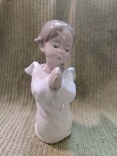 Lladro Angel Boy Cherub Praying Porcelain Figurine No. 4538 MINT With Box picture