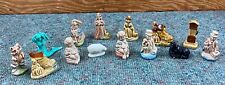 Lot of 14 WADE Whimsies Red Rose Tea Figurines picture