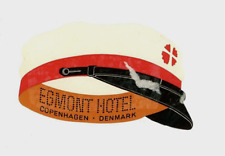 1930s-40s Egmont Hotel Luggage Label Copenhagen Denmark Die Cut Cap picture