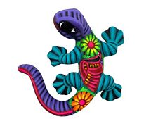 Talavera Salamander Cute Mexican Pottery Folk Art Guerrero Home Decor 10.25