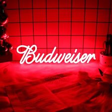 Budweiser Neon Sign Light Beer Bar Club Wall Decoration picture