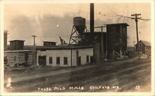 TOOTH PICK MILL antique real photo postcard rppc GUILFORD MAINE ME 1910s factory picture