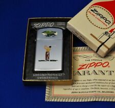Zippo 1965 Sports Series Golfer Slim Oil Lighter w/ Box Unfired picture