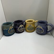 Set of 4 DENEEN POTTERY COFFEE Mug 1985 EGG HARBOR CAFE Libertyville IL picture