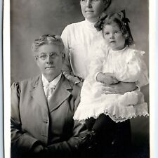 c1910s Los Angeles, CA Cute Girl Family Manly Woman Real Photo PC Arrow A123 picture