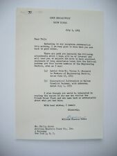 RARE 1963 WILLIAM FRANCIS GIBBS FAMOUS NAVAL ARCHITECT AUTOGRAPHED LETTER picture