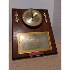 1962 The American Legion Dept. of PA Elldeco 8 Day Jeweled Clock and Plaque picture