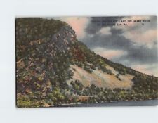 Postcard Indian Profile Rock and Delaware River at Delaware Gap Pennsylvania USA picture