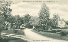 N.C. HENDERSONVILLE, 1507 Spartanburg Rd, REYNOLDS COURT, RPPC Vintage POSTCARD picture