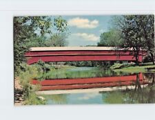 Postcard Dreibelbis Station Covered Bridge Pennsylvania USA picture
