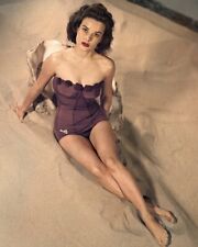 Jean Peters Breathtaking Leggy Barefoot Busty Swimsuit Pin Up 8x10 Color Photo picture