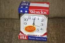NEW & SEALED Vintage Westclox Electric Alarm Clock, Factory Sealed - Made in USA picture