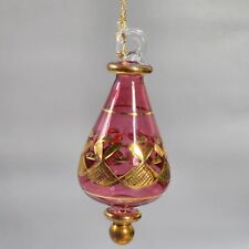 Kurt Adler Luxor Collection Christmas Ornament Elegant Egyptian Glass Gold Trim picture