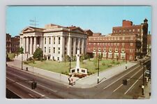 Postcard First National Bank of Louisville Kentucky Fifth x Court Place 1958 picture
