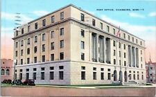 Vicksburg, MS - Post Office Linen Postcard Posted 1941 picture