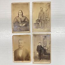 Set of 4 Victorian Carte De Visite CDV Photographs picture