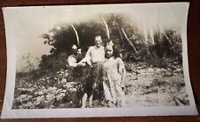 VTG c.1930s Photo Weird Double Exposure Ghostly Kissing Couple Dad Spooky Girl picture