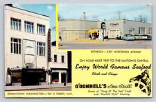 c 1950s O'Donnels Sea Grill World Famous Seafood Restaurant Washington DCP786 picture