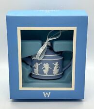 WEDGWOOD Blue Jasperware Teapot Ornament Dancing Girls – EUC w/ Original Box picture