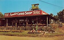Postcard Frontier Curio Shop Highway Ozark Acres Hardy, Arkansas~129921 picture