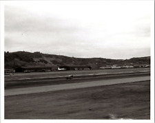 Airplane taking off - Unknown Airport - 8x10 B&W Print Photo -Aviation Airplane picture