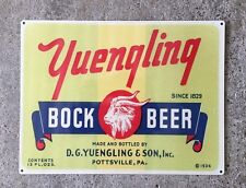 Yuengling Bock Beer Goat Pottsville Pennsylvania PA Brewery Vintage Metal Sign picture