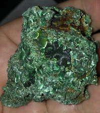 FIBROUS MALACHITE Chatoyant Velvety Mineral Specimen 56g Kolwezi DRC New picture