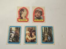 1983 Topps Star Wars Return of the Jedi Series 2 Sticker Lot Of 5 See-Threepio picture