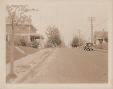 VINTAGE BLACK & WHITE AMERICAN STREET SCENE MASSASOIT TOWN 1930s Photo Y 414 picture