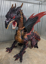 Home Accents Fire Dragon Halloween 2018 Animated LED 7.2ftx5.7ft W/ Box  *Flaws* picture