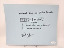 Internet Creator Vint Cerf Signed Hand Drawn Blueprint Sketch JSA COA BUF picture