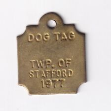 1977 TOWNSHIP OF STAFFORD (ONTARIO CANADA) DOG TAG WITH NO NUMBER picture