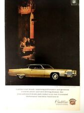 1969 Cadillac Coupe DeVille Print Ad Yellow picture