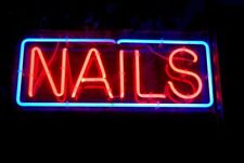 New Nails Rectangle Acrylic Neon Sign Light Lamp 14