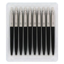 Parker Jotter 10 Pack - Black Ballpoint Pens Set Lot Bundle - New picture