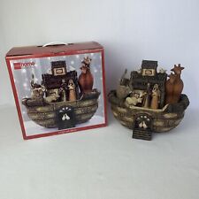 Vintage Noah’s Ark JCPenney Home Collection Home Decor Christmas Rustic 11” 2006 picture