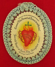 Vintage SACRED HEART OF JESUS APOSTLESHIP OF PRAYER Badge Scapular picture