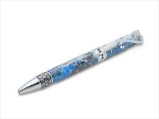 Chrome Cat Twist Pen in Blue/White Acrylic picture