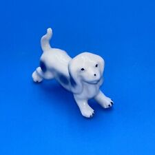 Vintage (Antique?) porcelain blue & white hunting dog estimated early 1900s picture