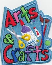 Girl Boy ARTS AND CRAFTS *Blue Fun Patches Crests Badges SCOUT GUIDE crafting picture