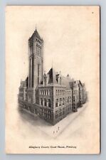 Pittsburg PA-Pennsylvania, Allegheny County Courthouse, Vintage Postcard picture