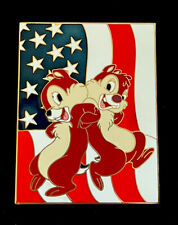 LE 135 JUMBO 2010 Disney Pin Chip AN Dale RARE Patriotic USA Flag -America NIP picture
