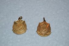 2 VINTAGE FFA (FUTURE FARMERS OF AMERICA) SHEEP PRODUCTION PINS/BADGES GOLD TONE picture