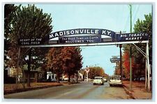 c1960 Greetings From Madisonville Kentucky KY Unposted Big Taco Market Postcard picture
