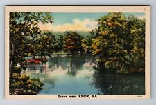 Knox, PA-Pennsylvania, Scenic View, River, Antique, Vintage Postcard picture
