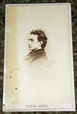 Edwin Booth CDV Theatre Shakespeare Actor John Wilkes Brother Young RARE picture