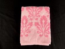 Vintage Fashion Manor Decorator Collection Bath Towel Pink Fleur De Lis Pattern picture